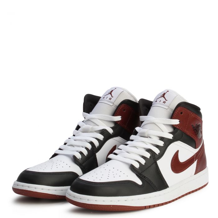 Air Jordan 1 Mid SE WHITE/DARK PONY-BLACK