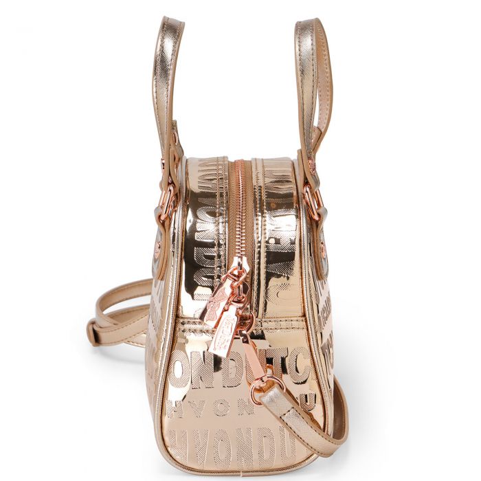 Von Dutch Reflective Bowling Bag Rose Gold