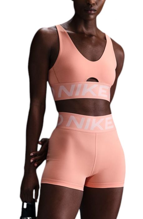 Pro Indy Plunge Sports Bra  Apricot Agate/Washed Coral/White