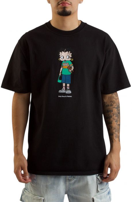 Betty Boop Casual Outfit T-Shirt  Black