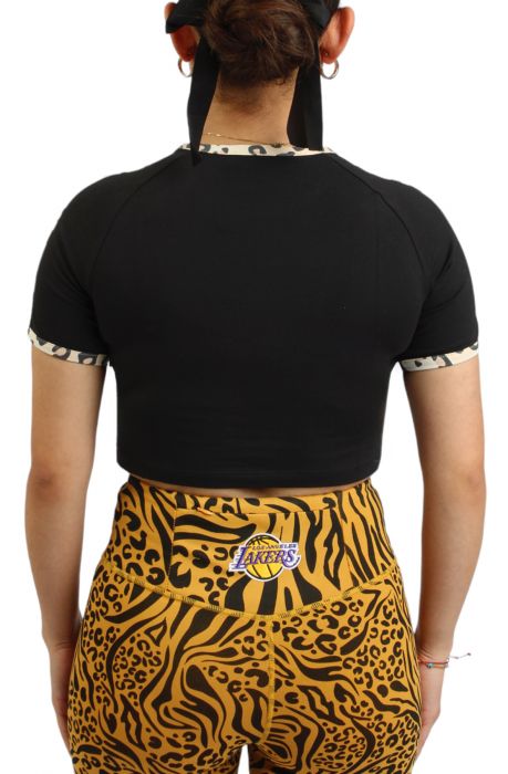 Leopard Luxe Baby T-Shirt  Black