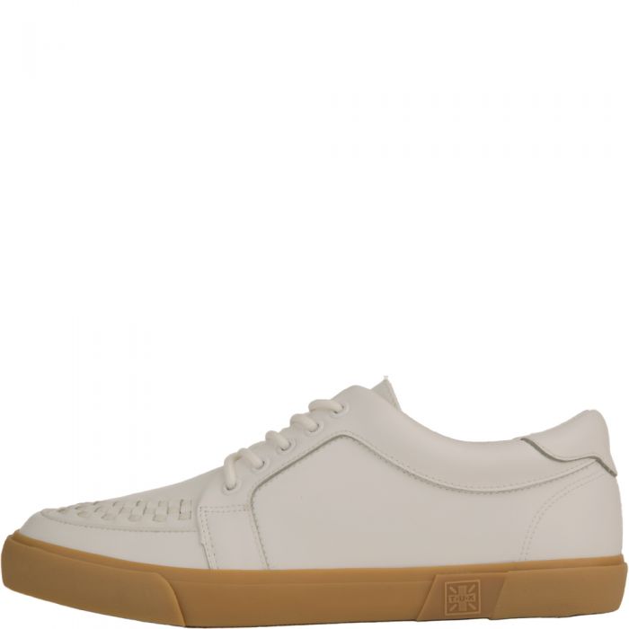 T.U.K White Leather No-Ring VLK Sneakers White