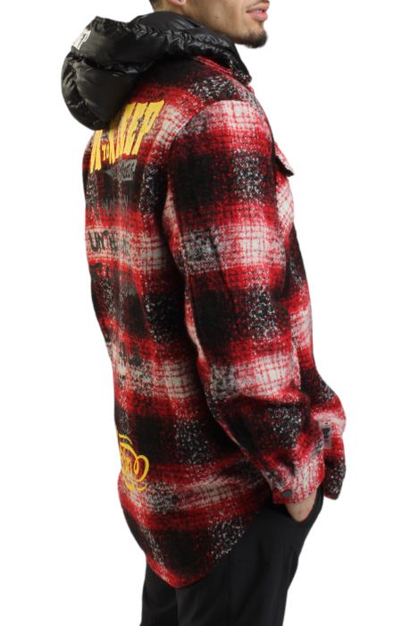 Mackay Hooded Flannel Red