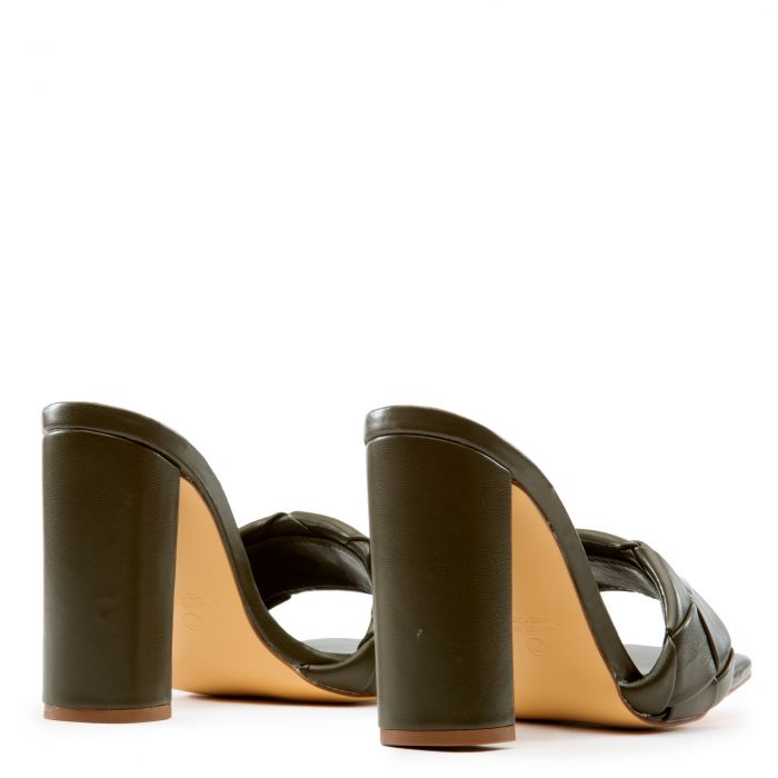 Mable-1 High Heel Sandals Dark Olive