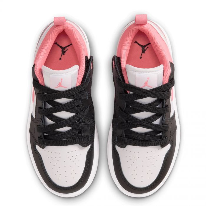Pre-School Jordan 1 Low Alt Black/Pink Gaze-White
