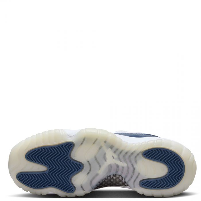 Grade School Air Jordan 11 Retro Low White/Midnight Navy-Diffused Blue