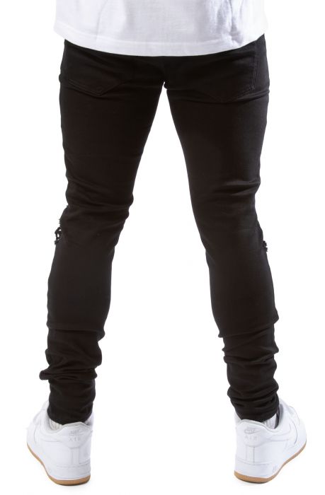 Sirius Paisley Jeans Black