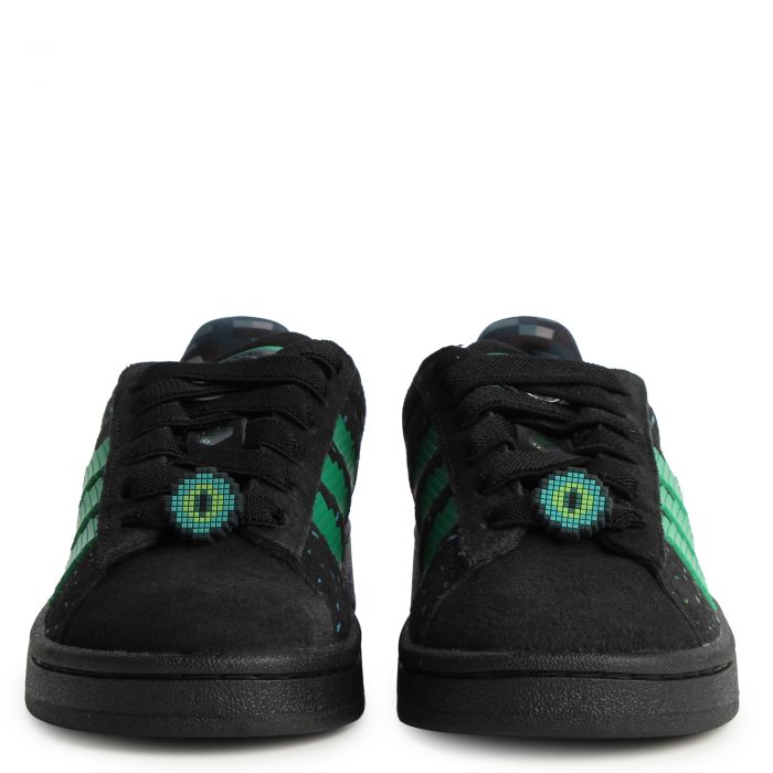  Pre-School Minecraft Campus 00s Comfort Closure Elastic Lace Core Black / Semi Court Green / Semi Solar Green