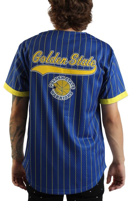 NBA Golden State Warriors Final Second Mesh Button Top  Royal