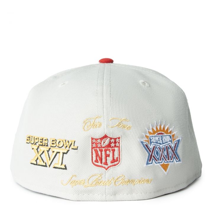 San Francisco 49ERS Fitted White/Red
