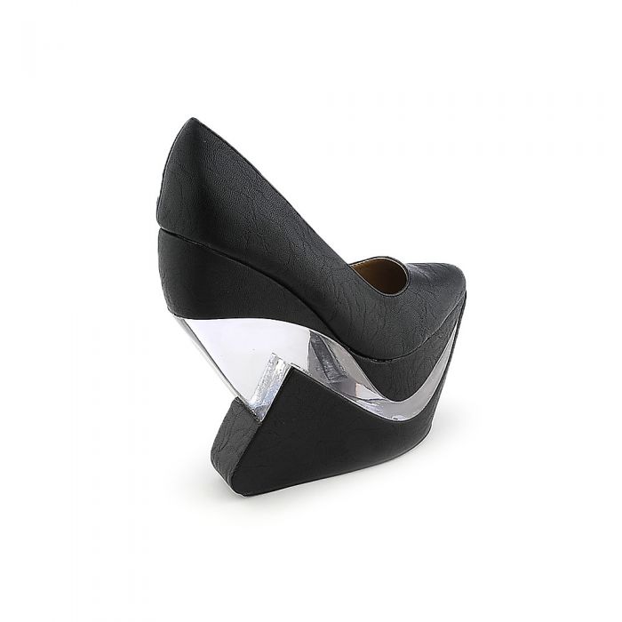 Yvonne-01 Wedges Black