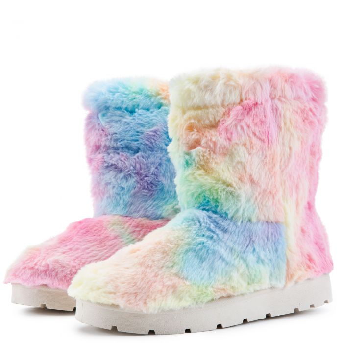 Frozen-26 Fur Boots Multi Fur