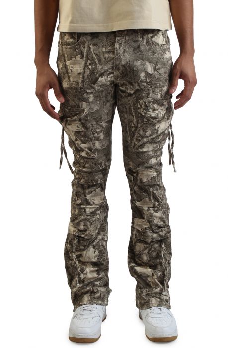 Zip Pocket Cargo Pants  Brush Camo