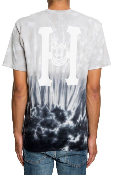 The Spitfire Classic H Tie Dye Tee in Black Black