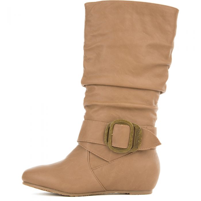 Women's Mid-Calf Pocket Boot Candies-76AP Taupe