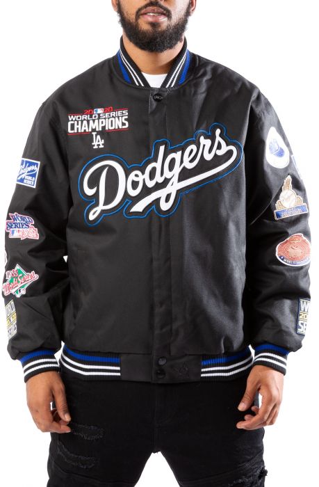 JH Design Dodgers 7x Champions Jacket DODP03WS20BLK - Shiekh
