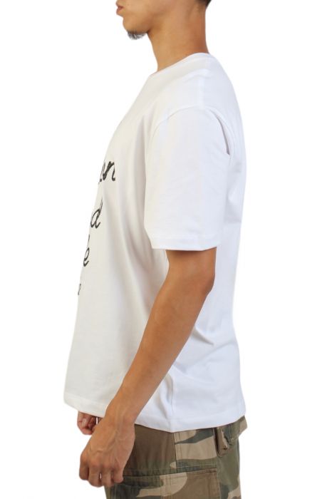 Embroidered Rope Logo T-Shirt  White