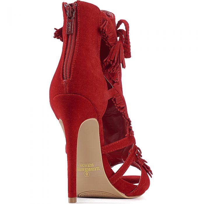 Women's Coins Dropping High Heel Dress Shoe Red