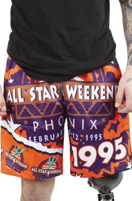Jumbotron 2.0 Sublimated Shorts All Star 1995-96 Purple/Orange