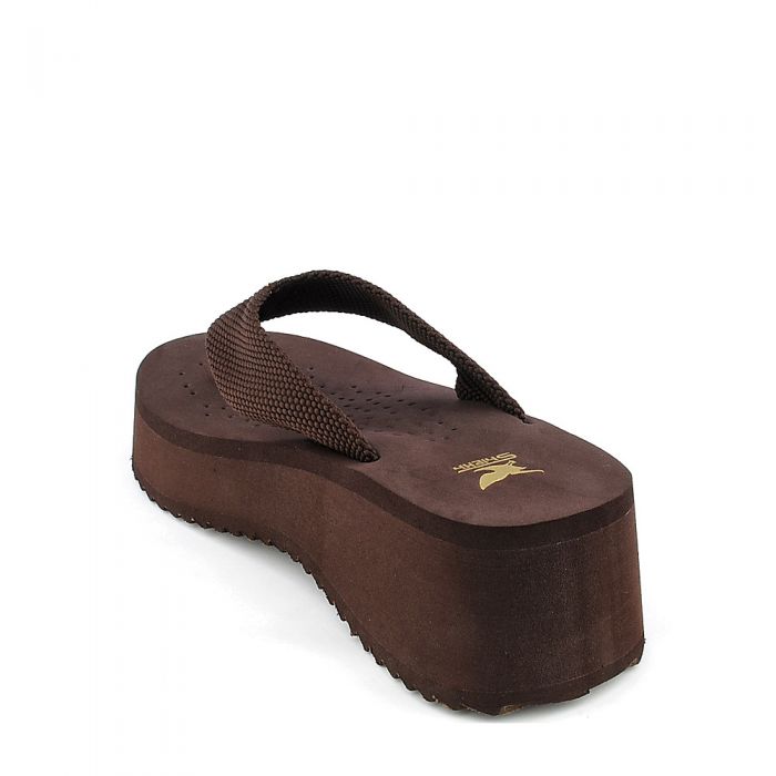 Women's Platform Thong Sandal AKA-S Brown