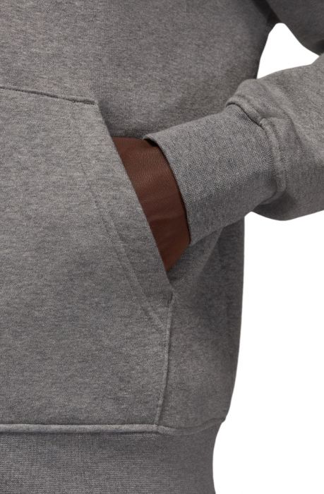 Brooklyn Fleece Full-zip Hoodie Carbon Heather/White