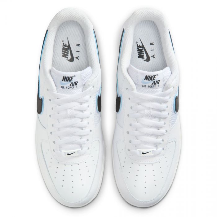 NIKE AIR FORCE 1 '07 White/White-Black-Hydrogen Blue