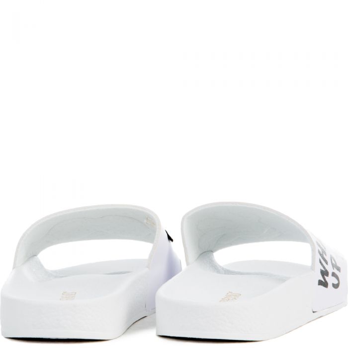 The What Up Bro Slides in White and Black White/Black