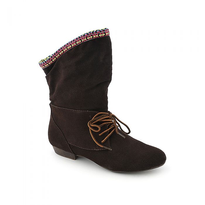 Low-Heel Boot Picnic-03 Brown