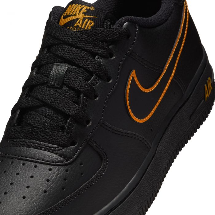 Grade-School Air Force 1 BLACK/SUNDIAL