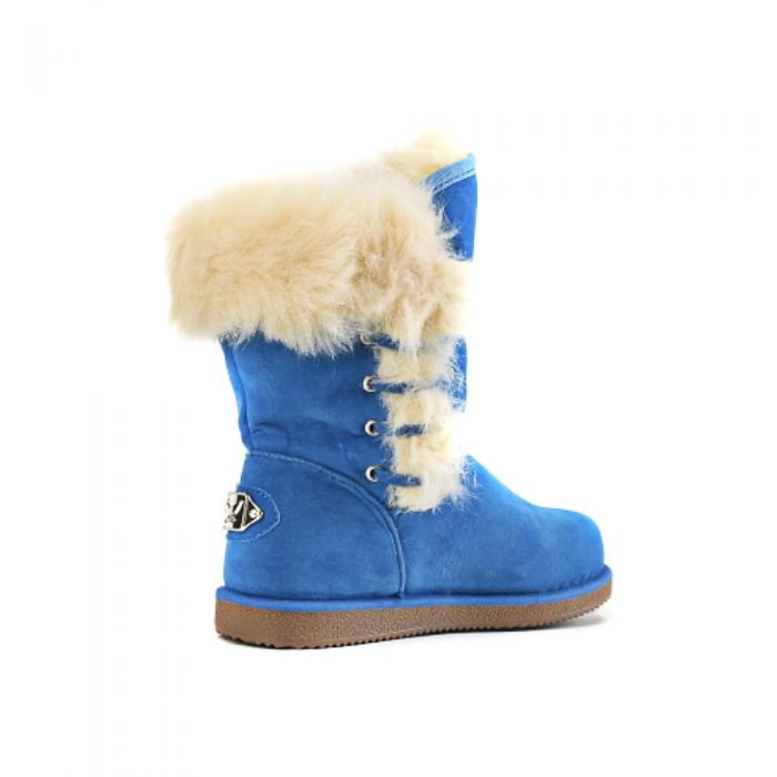 Kids Fur Boot Urban Fur Blue