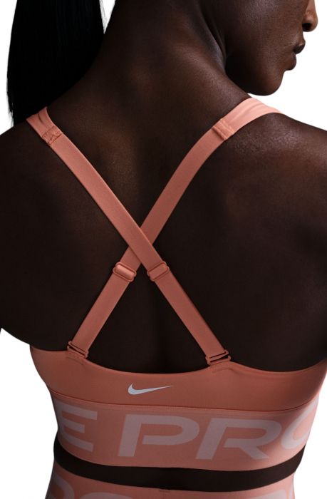 Pro Indy Plunge Sports Bra  Apricot Agate/Washed Coral/White
