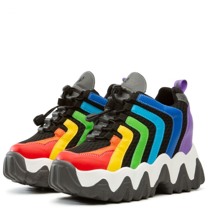 Blackberry-02 Platform Sneakers Rainbow