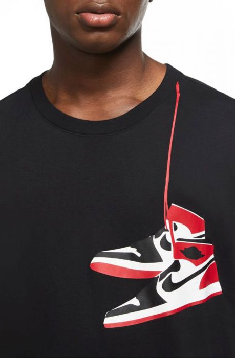 AJ1 Shoe Tee Black