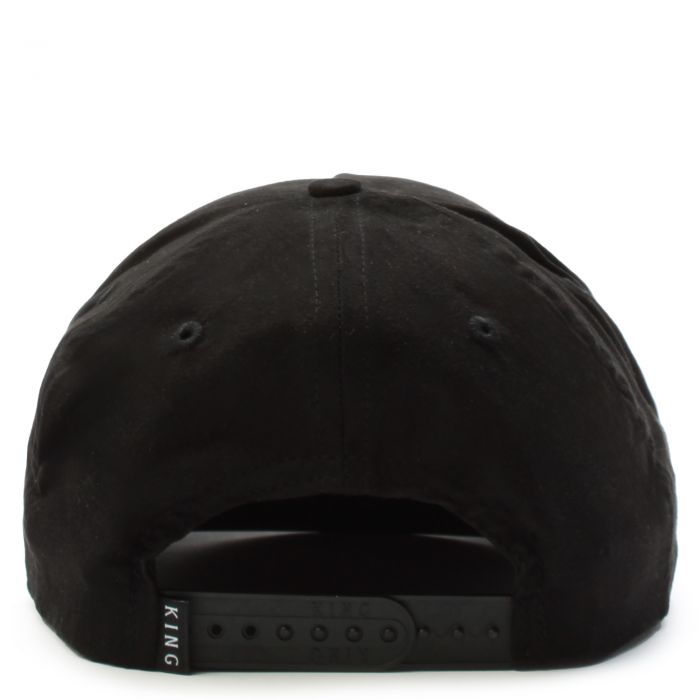 Leyton Curved Peak Cap - Black Black