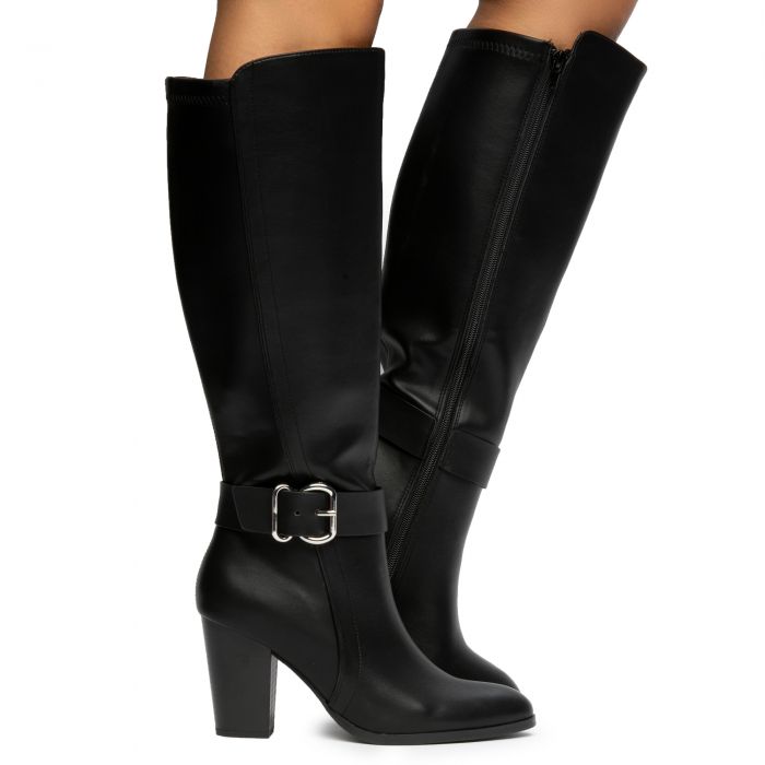 Spencer-S Mid-Calf Boots Black