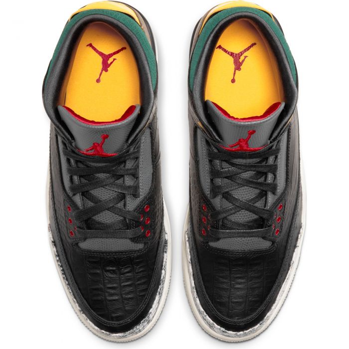 Air Jordan 3 Retro Black/Black-White-Gorge Green