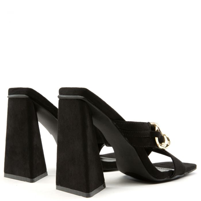 Dreamy-1 Gold Chain Dress High Heel Black