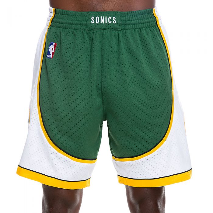 MITCHELL & NESS NBA Authentic Shorts Seattle Supersonics 07-08 (as1, Alpha,  m, Regular, Regular) Yellow at  Men's Clothing store