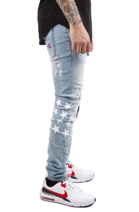 Benjamin Cargo Jeans Light Blue Denim