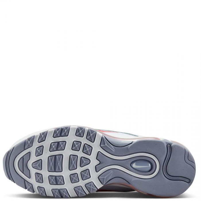 Grade School Air Max 97 WHITE/CORAL CHALK-PHOTON DUST-INDIGO HAZE