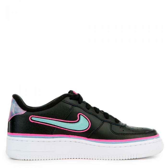 nike air force 1 low sport nba black blue gale laser fuchsia
