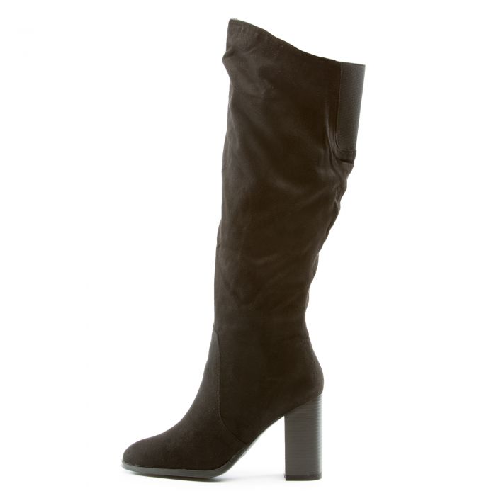 Upside-36M Slanted Top Boots BLACK