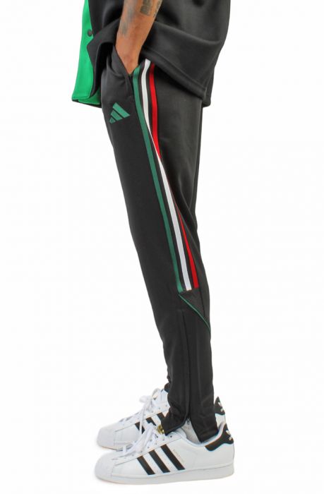 Adidas black and green pants best sale