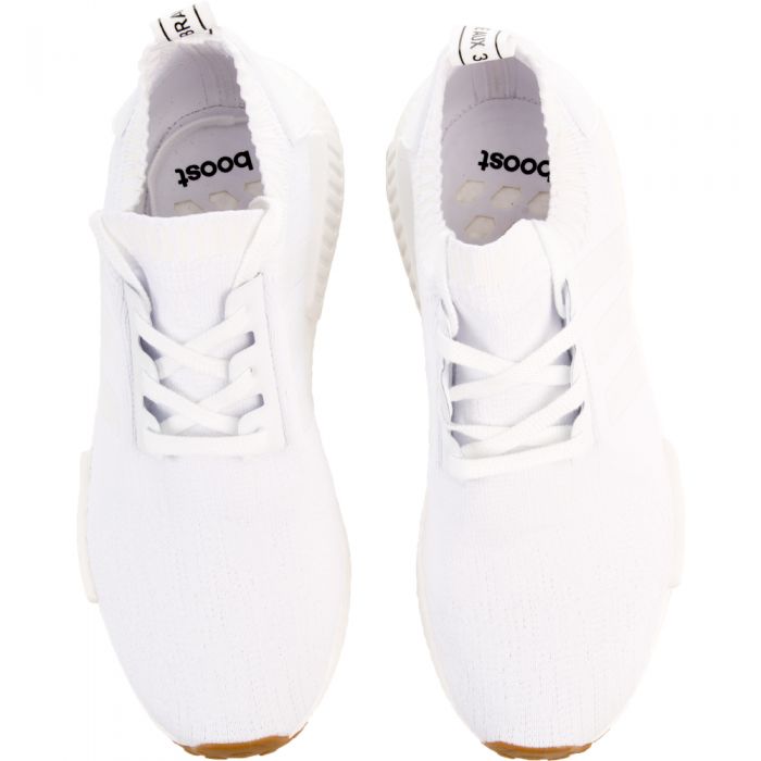Men's NMD_R1 PK White Sneaker FTWWHT/FTWWHT/GUM4