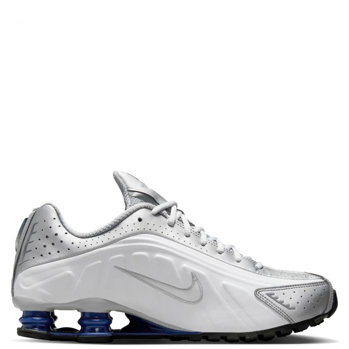  Shox R4 White/White-Metallic Silver