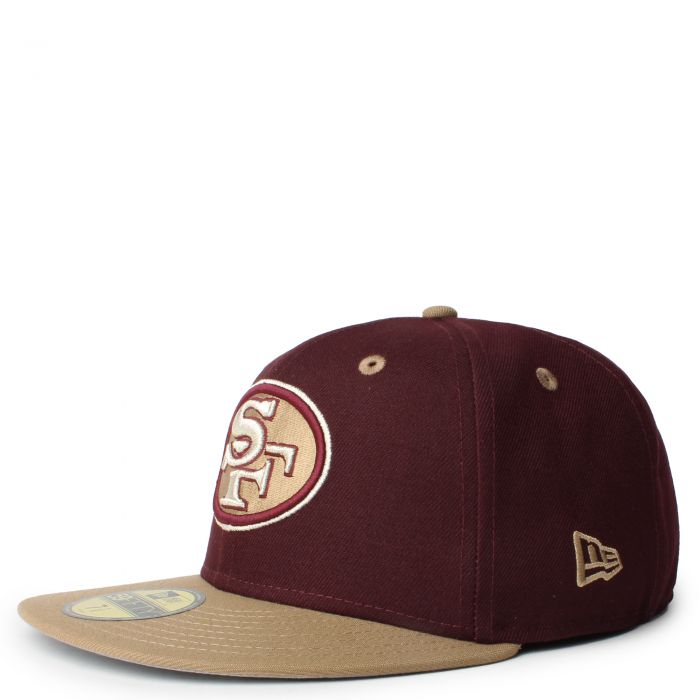 San Francisco 49ers Maroon 59Fifty Fitted Hat  Maroon/Khaki