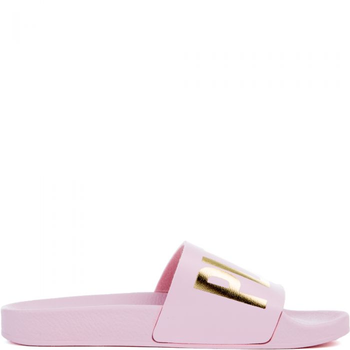 Beach Please Slides in Pink Pink/Gold