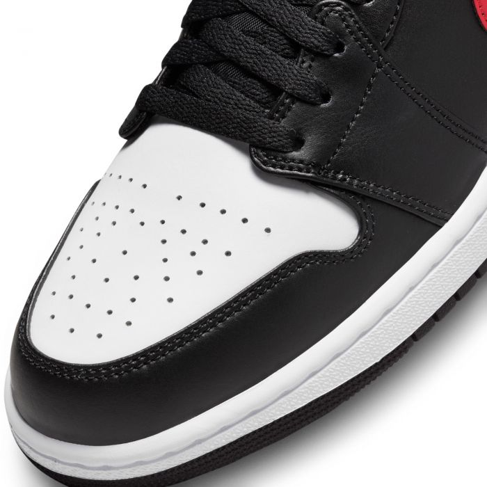 Air Jordan 1 Low Black/Fire Red-White