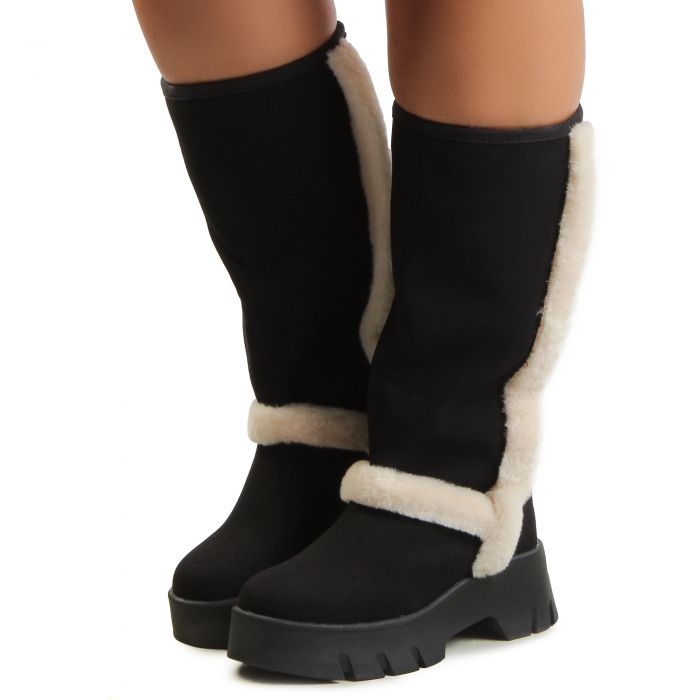 RAEY Knee High Boots Black