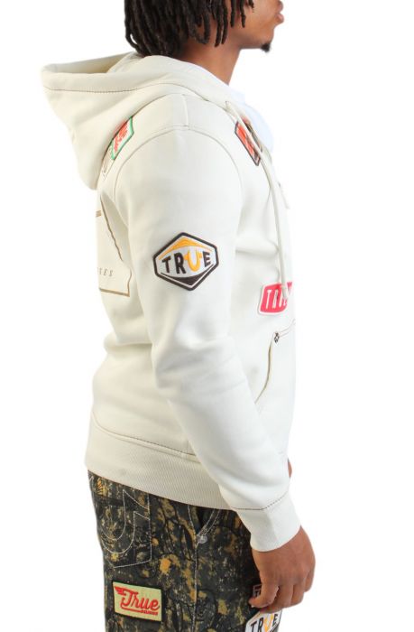 BIG T PATCH ZIP HOODIE Vapor Grey